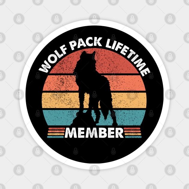 wolf pack lifetime membership Magnet by youki